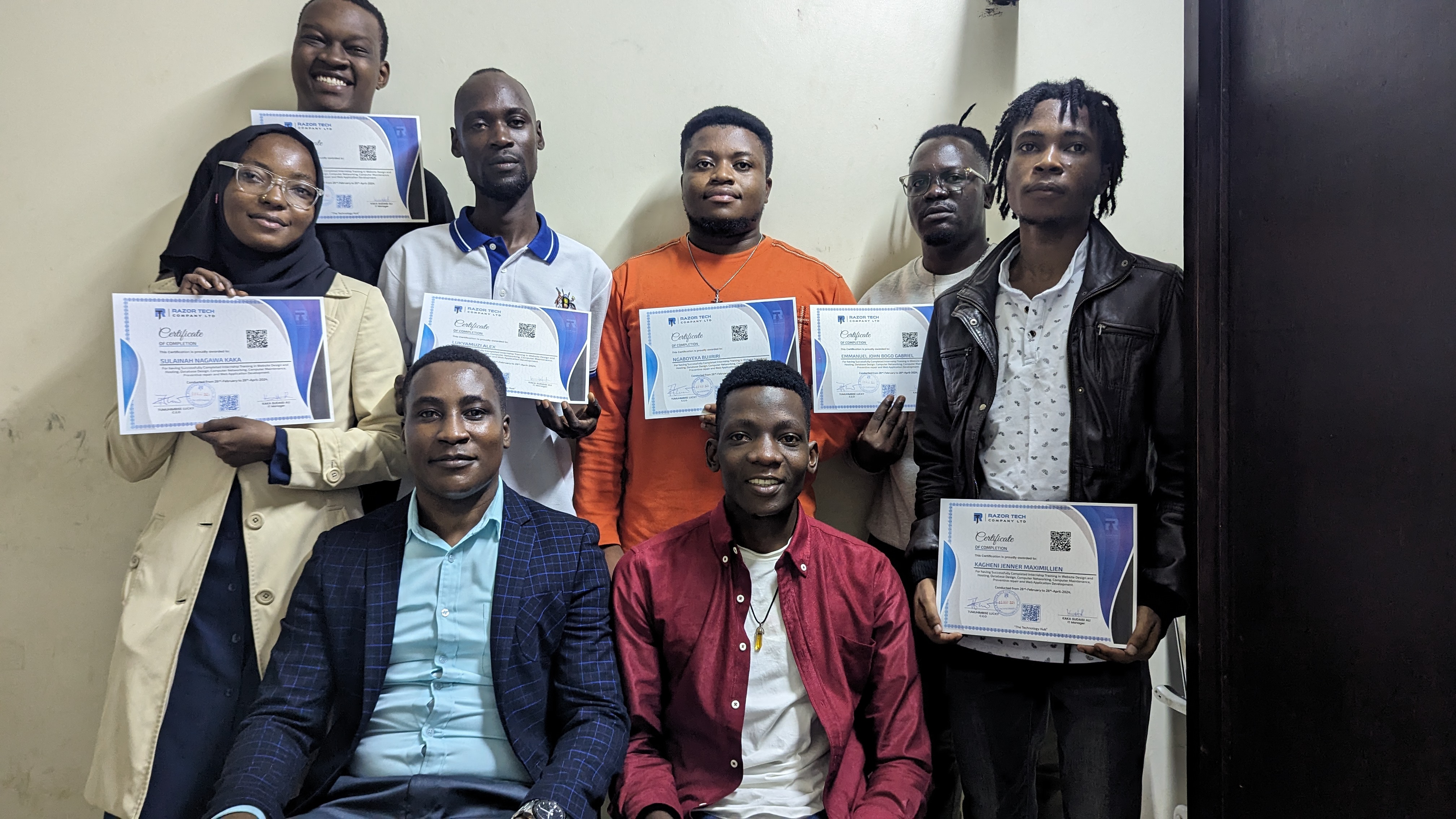 Internship Group Picture for  April 2024